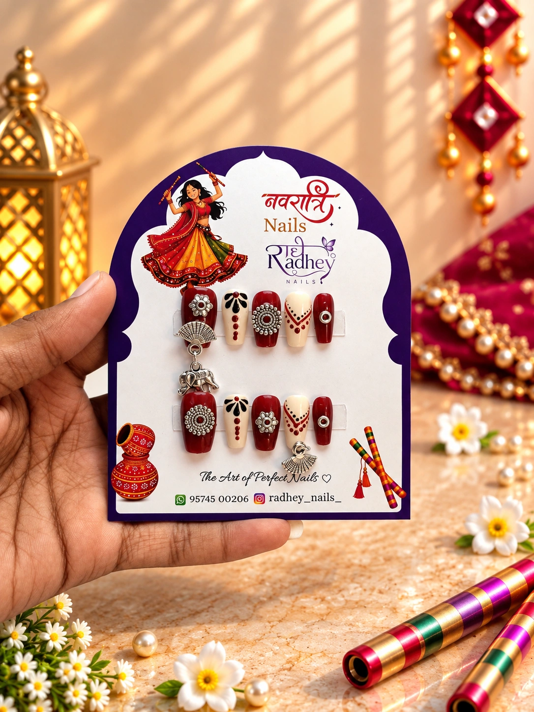 024 Navratri Nails-500