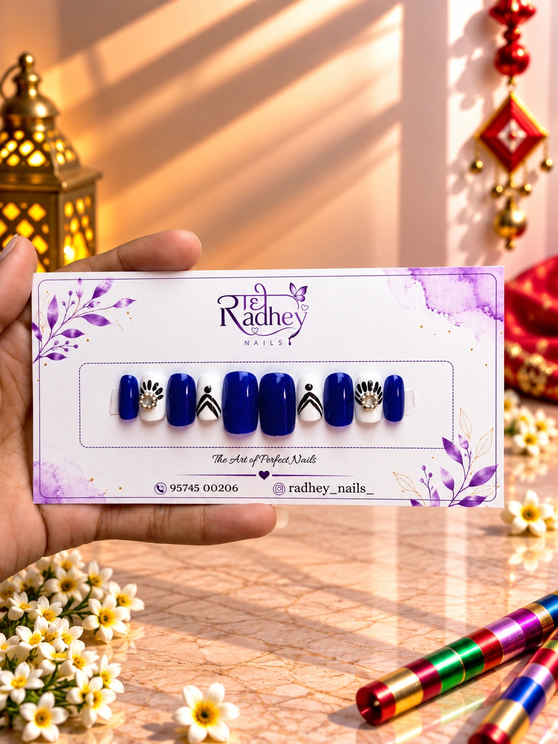 032 Navratri Nails-300