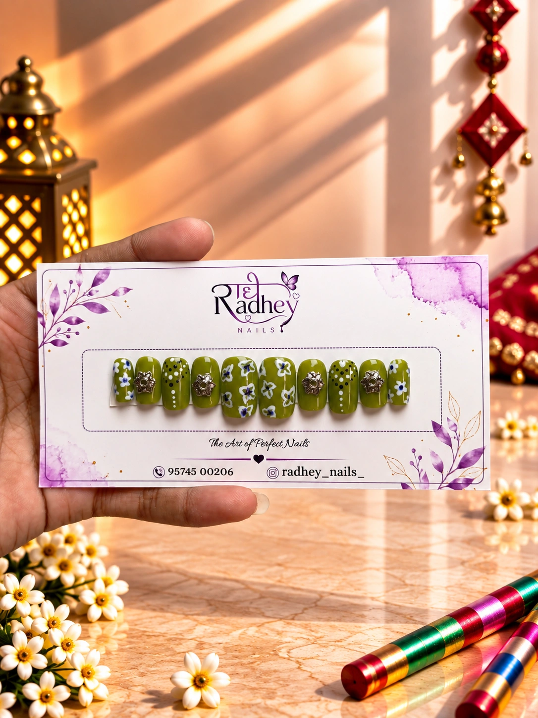 036 Navratri Nails-300