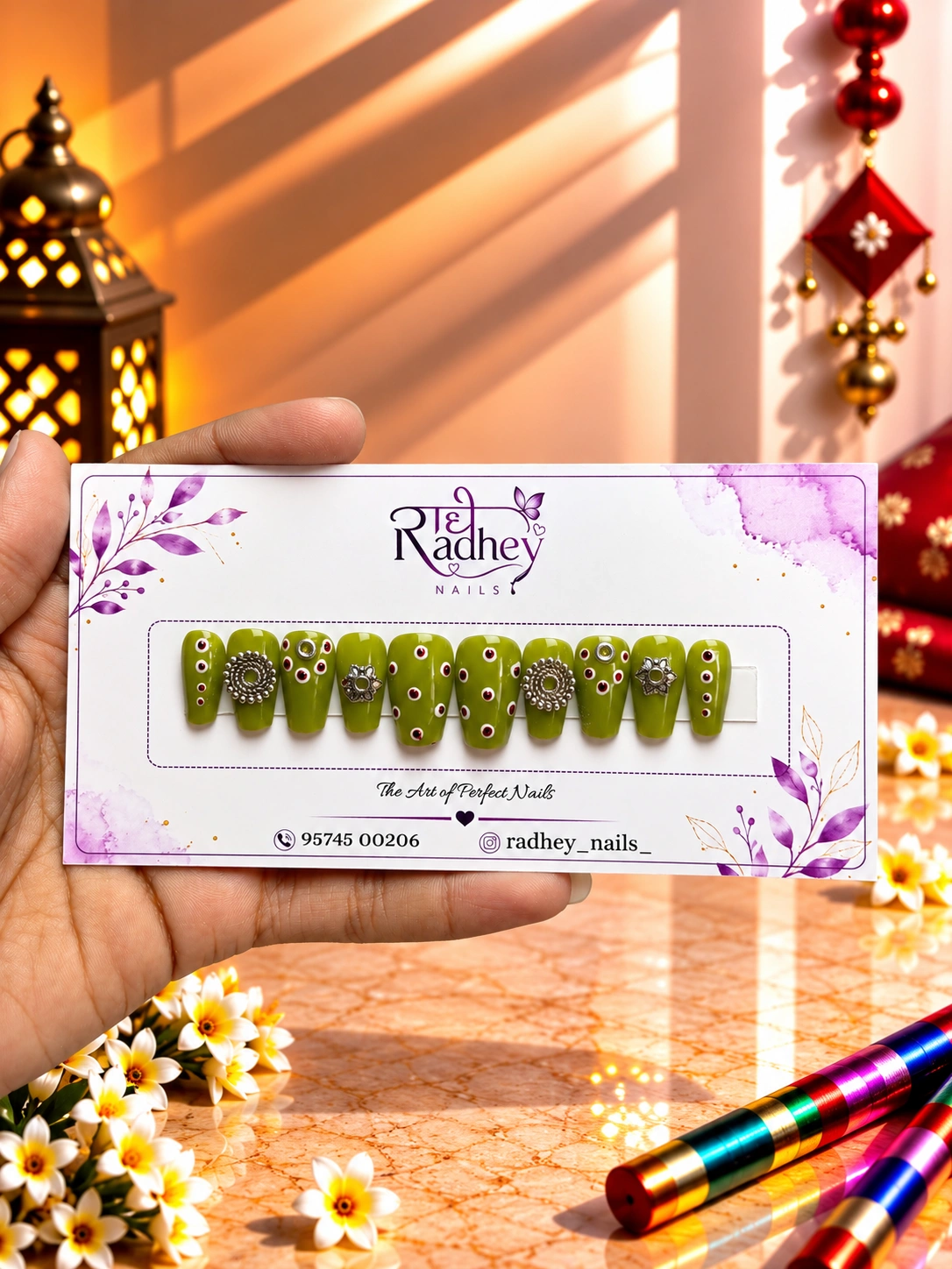 052 Navratri Nails-300