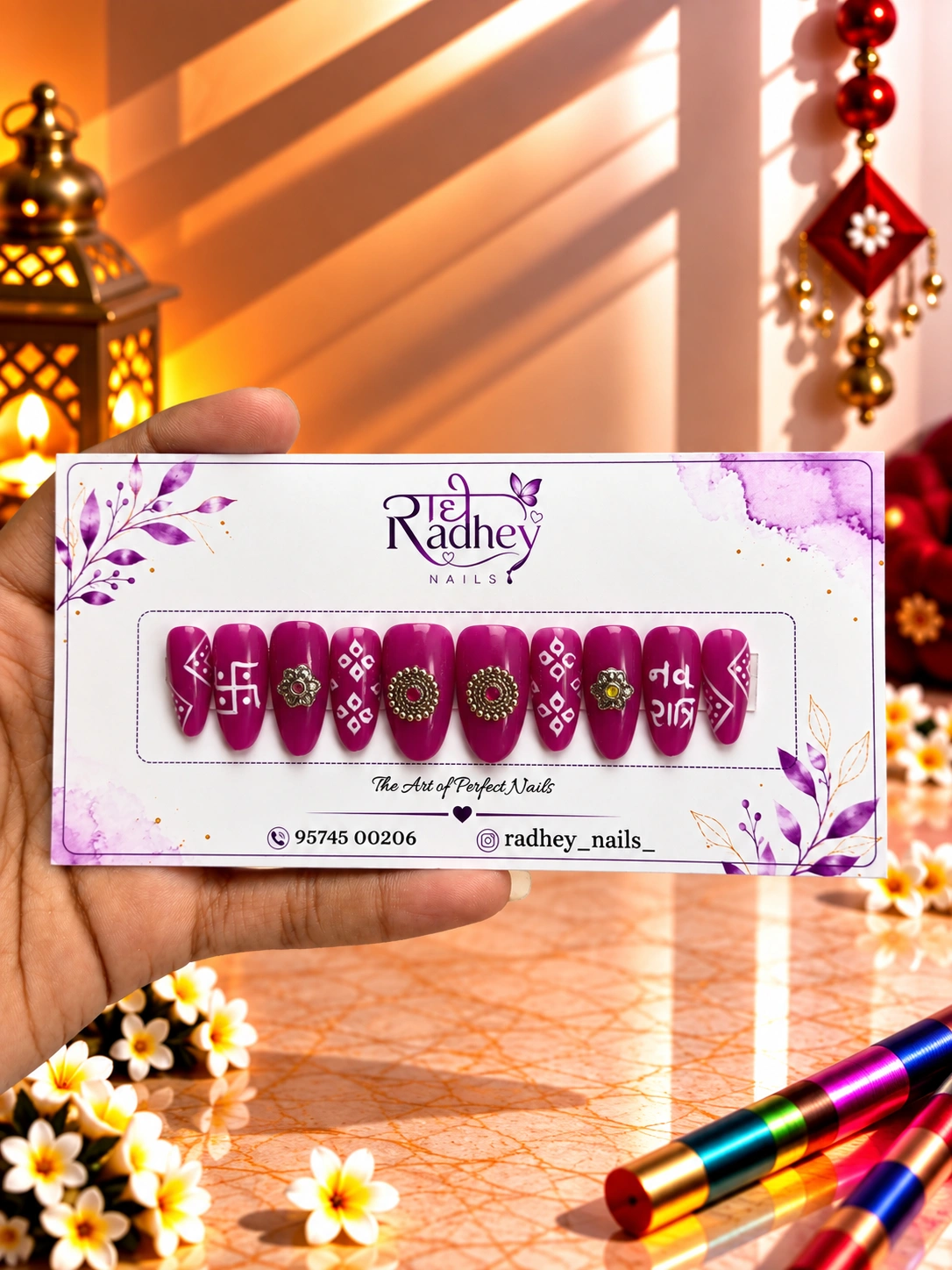 058 Navratri Nails-300
