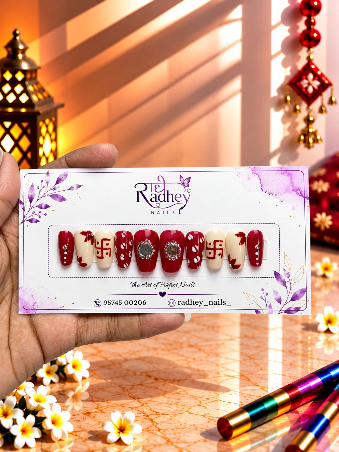 060 Navratri Nails-300